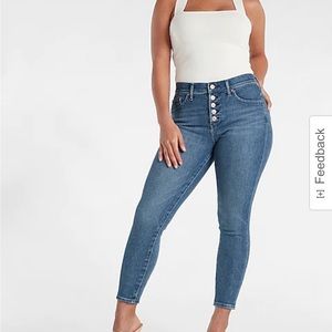 Express button fly jeans, never worn